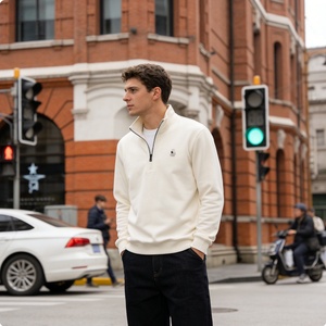 <span class=keywords><strong>Sweat</strong></span>-shirts à manches longues pour hommes en gros, 100 % coton de haute qualité, couleur unie, effet délavé, logo personnalisé brodé, <span class=keywords><strong>col</strong></span> à capuche, coupe ample, ODM - Product Image 3