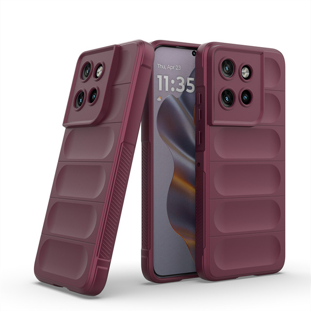 Luxury Colorful Matte Silicone Soft 3D Stripe Pattern Phone Case for Motorola Edge 50 Neo /Moto S50 G86 G56 Bumper Back Cover