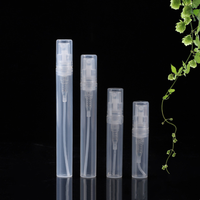 Mini vaporisateur de parfum portable de voyage à brume fine 2ml 3ml 4ml 5ml flacon pulvérisateur en plastique transparent noir blanc à sertir