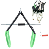 Outil d'aide au levage des bovins en acier inoxydable, multifonctionnel, pour l'assistance à la position debout des animaux, avec ouverture réglable, pour le levage et le pesage du bétail