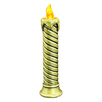 Bougie de Noël Artisanale Écologique à Contrôle Manuel 9,25 pouces, Décoration de Bureau Scintillante avec Lumière LED et Fonction Marche/Arrêt
