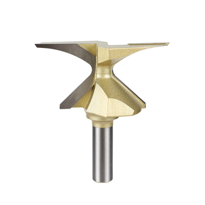R18/R30/R50 HSS 1/2 Shank Router <b>Bits</b> for <b>Wooden</b> Door Cabinet Arc Bending-Durable 55HRC 10-12 Helix Woodworking <b>Bits</b> OEM - Product Image 3