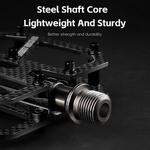 WEST BIKING <span class=keywords><strong>bicicleta</strong></span> ultraligero fibra de carbono <span class=keywords><strong>Pedal</strong></span> <span class=keywords><strong>eje</strong></span> de acero 3 rodamientos suave ahorro de esfuerzo <span class=keywords><strong>bicicleta</strong></span> ciclismo <span class=keywords><strong>Pedal</strong></span> resistente - Product Image 4