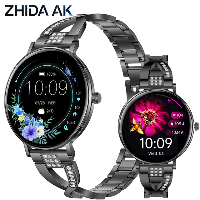 New I232 AMOLED Smart Watch for Women with Heart Rate/Sleep/SpO2 Monitor Fitness Tracker 6.9mm Lightweight Call IP68 Waterproof