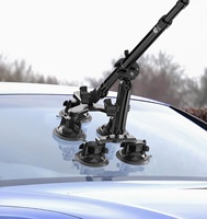 Support de caméra à ventouse pour voiture Kewig, support de selfie extensible en alliage d'aluminium réglable pour caméra GoPro, support d'action