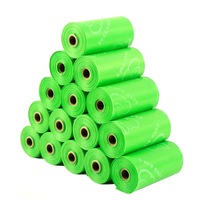 Sacs à déjections canines biodégradables écologiques ; Sacs de ramassage de déchets pour animaux de compagnie épaissis et anti-fuites ; Sacs à déjections EPI HDPE en gros