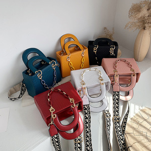 2020 marque de luxe carré large sangle sac à bandoulière femmes sacs à main et sacs à main - Product Image 1