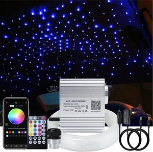 10W 500ชิ้นปลายเรืองแสง0.75มม4เมตร RGBW Twinkle Starlight headliner หลังคารถยนต์ติดเพดานดาวด้านบนชุดไฟหน้า - Product Image 1