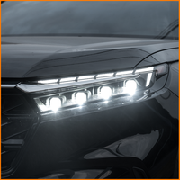 Pour Honda CRV CR-V 2023-2026 Style RS 6ème Génération Phare Avant à Lentille Projecteur LED Quad Beam avec Clignotant Séquentiel DRL