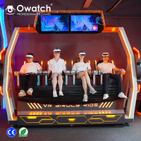 Chaises VR de style Transformers, machine de jeu de réalité virtuelle interactive, 4 sièges, simulateur VR 9D pour parc d'attractions VR
