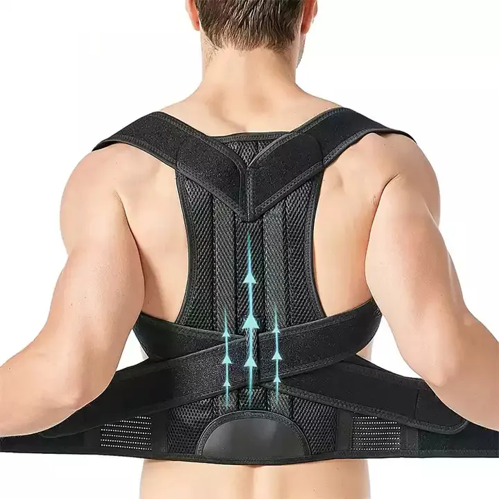 Adjustable Back Brace Upper Shoulder Back Pain Lumbar Brace Support Belt Lower Back Support Posture Corrector for Men and Women