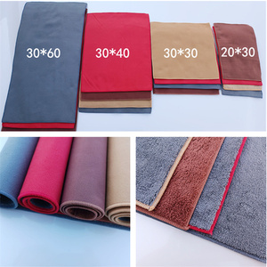 Stock logotipo personalizado 20x30 30x30 30x40 30x60 cm Suede Coral Fleece Toalla <span class=keywords><strong>de</strong></span> coche compuesta <span class=keywords><strong>de</strong></span> doble capa <span class=keywords><strong>Trapo</strong></span> <span class=keywords><strong>de</strong></span> oficina <span class=keywords><strong>de</strong></span> gama alta en el coche - Product Image 2