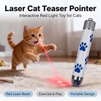 Pointeur laser pour chat, jouet interactif à lumière rouge pour chats et chiens, jouet portable pour l'exercice des chatons et des chiots, jouet d'intérieur