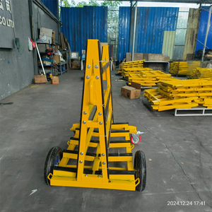 Op Maat Gemaakte Heavy Duty Met Wielen Platte Verpakking Slabstone Gereedschapsrek Magazijn En Verpakking Leisteen Rack <span class=keywords><strong>Trolley</strong></span> - Product Image 6