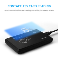 Lector de Tarjetas Inteligentes Rfid IC de 13.56mhz ISO 14443A con Control de Acceso USB y Skimmer de Tarjetas sin Contacto NFC