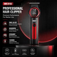 Tondeuse à cheveux sans fil MRY, lame en acier inoxydable, 7500 tr/min, écran LCD, corps en alliage de zinc, pour la maison et les voyages, personnalisation possible