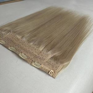 Meilleure vente 100% cheveux humains Invisible fil une pièce Clip dans les extensions <span class=keywords><strong>de</strong></span> cheveux humains avec ligne <span class=keywords><strong>de</strong></span> poisson - Product Image 6