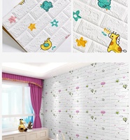 Sticker mural 3D design moderne en mousse autocollante pour la décoration de la maison