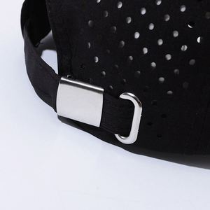 Most Popular Baseball Cap With Embroidered Logo Waterproof Breathable Quick-Drying 7 Panel <b>Running</b> Hat With Laser Holes - Product Image 6