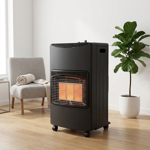 Calentador de <span class=keywords><strong>Gas</strong></span> Móvil Independiente con Ruedas, <span class=keywords><strong>Estufa</strong></span> de Calefacción Infrarroja de Bajo Consumo para Interiores, para Uso en Hogar, Apartamento u Oficina - Product Image 1