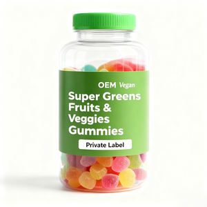 थोक शीनपर शाकाहारी सुपर ग्रीन्स गामी कैंडी आहार फाइबर प्रोटीन पाचन एंजाइम वयस्क पाचन स्वास्थ्य - Product Image 3