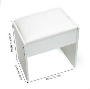 <span class=keywords><strong>Commode</strong></span> de chambre à coucher <span class=keywords><strong>en</strong></span> laque blanche haut de gamme avec fonction LED et miroir sur pied Coiffeuse de rangement de luxe moderne <span class=keywords><strong>en</strong></span> bois - Product Image 2