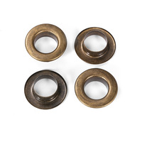 Boutons œillets ronds en laiton sans nickel, écologiques, plaqués, 5mm-30mm, couleur et logo personnalisés, pour vêtements, chaussures, sacs