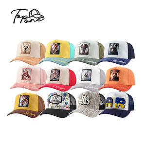 Groothandel 6 Panel Custom Logo Heren Snapback <span class=keywords><strong>Trucker</strong></span> Cap Modieus Dier Patch Borduurwerk Met Platte Rand Fabrieksfabrikant - Product Image 1