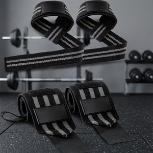 Sangles de musculation en coton en forme de 8 pour la force athlétique et le bodybuilding, antidérapantes, prix abordable, OEM - Product Image 3
