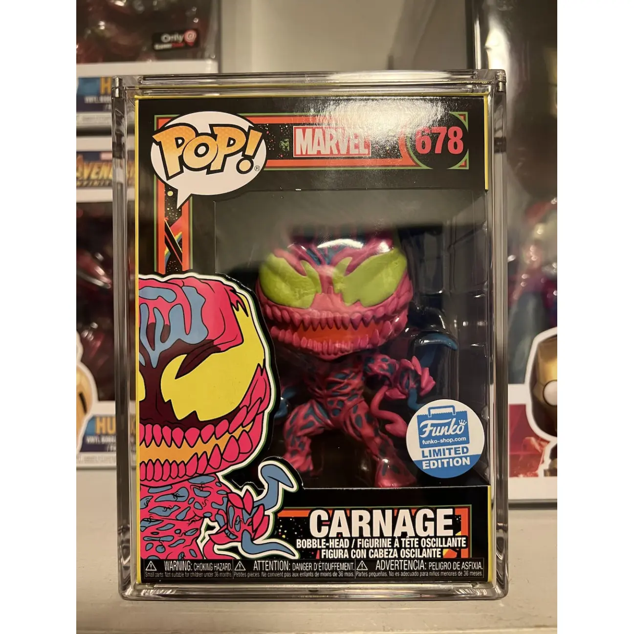 Iniezione di stampi in vinile trasparente Figure custodia protettiva Pop forte coperchio magnetico Action Figure Protector antipolvere Funko Pop Box