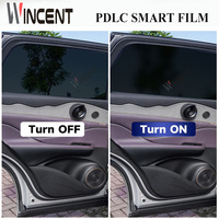 Film intelligent PDLC noir, film de verre à intensité variable, opaque, transparent, teinte réglable pour la confidentialité, pour les fenêtres de voitures, de maisons et d'hôtels