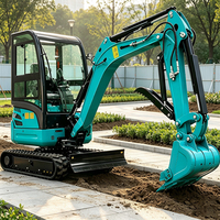 Mini-excavatrice de 3,5 tonnes à livraison rapide, moteur Kubota CE Euro 5, petite pelle sur chenilles pour le travail de pose de canalisations d'eau de pluie
