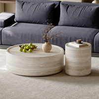 Ensemble de tables basses modernes et contemporaines au design épuré, style crème populaire, pour salon, mobilier de maison et d'hôtel, en promotion