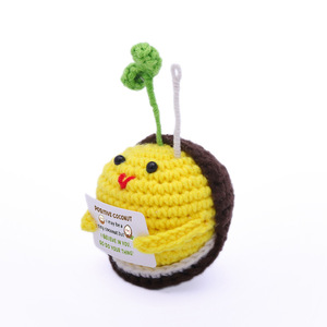 Nuevo muñeco de coco tejido a crochet hecho a mano, de gran venta transfronteriza, muñeco de coco pequeño tejido a crochet, muñeco de hilo terminado. - Product Image 1