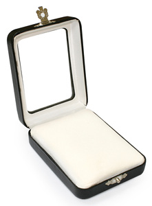 Hộp Đá Quý Giả Da Màu Đen GemTrue, Hộp Đựng Trang Sức Bằng Đá Rời, Có Móc Cài, Hộp Trưng Bày Đá Quý DK21601 - Product Image 2