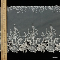 Bandes de guipure personnalisées en maille, accessoires vestimentaires, tulle polyester brodé, garniture de dentelle guipure 20 cm, bordure de dentelle Guatemala