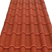Tuiles de toiture en métal revêtues de pierre Mabati Kenya 3 mètres, tôles de toiture longues en Galvalume, antirouille, pour maisons africaines