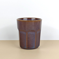 Ensemble de tasses à café en céramique Reactive Glaze 200 ML, design européen, matcha latte, sans poignée, passe au micro-ondes et au lave-vaisselle