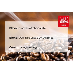 Armeno Caffe Srl Top Grade 1Kg Granos de café italiano Robusta y paquete saludable brasileño para uso diario Espresso - Product Image 5