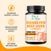 Capsules personnalisées pour le cerveau : Énergie accrue, foie de bœuf nourri à l'herbe, supplément de vitamine C, favorise la santé de la peau