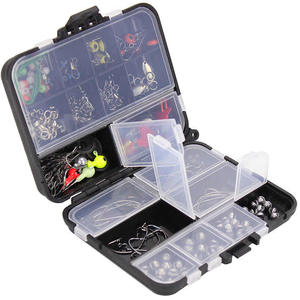 191 pièces d'accessoires de pêche, hameçons, leurres, ensemble de matériel de pêche, hameçons, plombs, perles, émerillons, clips, <span class=keywords><strong>fil</strong></span> d'acier - Product Image 5