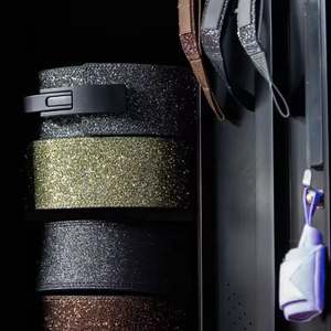 Custom Logo Cotton Hard Pull Wrist Lifting Straps Padded <b>Neoprene</b> Deadlift Straps Women Glitter Lifting Wrist Straps - Product Image 5