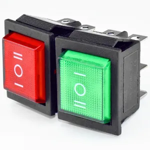 New Design Kcd4 Series Parallel Panel Rocker Switch With Light Led Switch On-Off-On 3 Position 12V 24V 110V 220V Optional