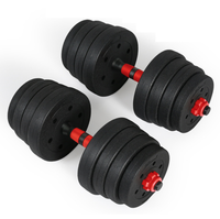 Ensemble d'haltères 2 en 1 Multi-Shape Ciment Poids Réglables pour Gym Fitness Logo Personnalisé 10KG à 40KG Dumbbell Series