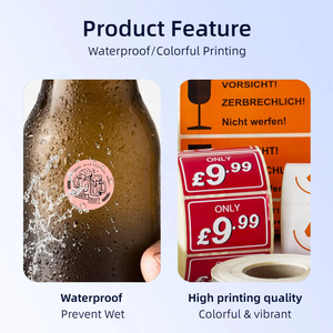 20x10x4 truyền nhiệt nhãn trắng tráng giấy nhãn CuộN chết cắt mã vạch dán cho siêu thị/thực phẩm/bao bì mỹ phẩm - Product Image 4