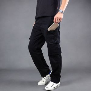 Vente directe d'usine de pantalons cargo multi-poches pour hommes, pantalons en coton pour hommes, pantalons amples de <span class=keywords><strong>grande</strong></span> <span class=keywords><strong>taille</strong></span>, pantalons décontractés - Product Image 2