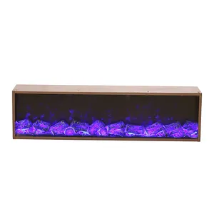 65inch media wall fire Electronic Suspended Decorative Recessed Modern LED Simulation Multi Color Flame Electric Fireplace