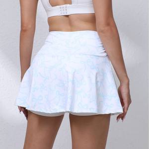 Новая трансграничная юбка для йоги и тенниса, весна-лето, с высокой талией, подтягивающая бедра, для фитнеса на открытом воздухе, женская, из спандекса/полиэстера, Китай - Product Image 2