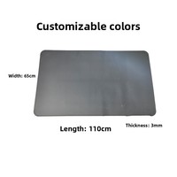 Tapis en caoutchouc silicone sur mesure, grande taille, résistants à la chaleur, épaisseur 0,3 cm, pour usage domestique et commercial, tapis de table, dessous de plat, sous-verres