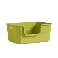 Caja de Arena para Gatos de Plástico de Gran Capacidad (20L), Extra Grande, Resistente a Salpicaduras, Fácil de Limpiar, para Uso Doméstico